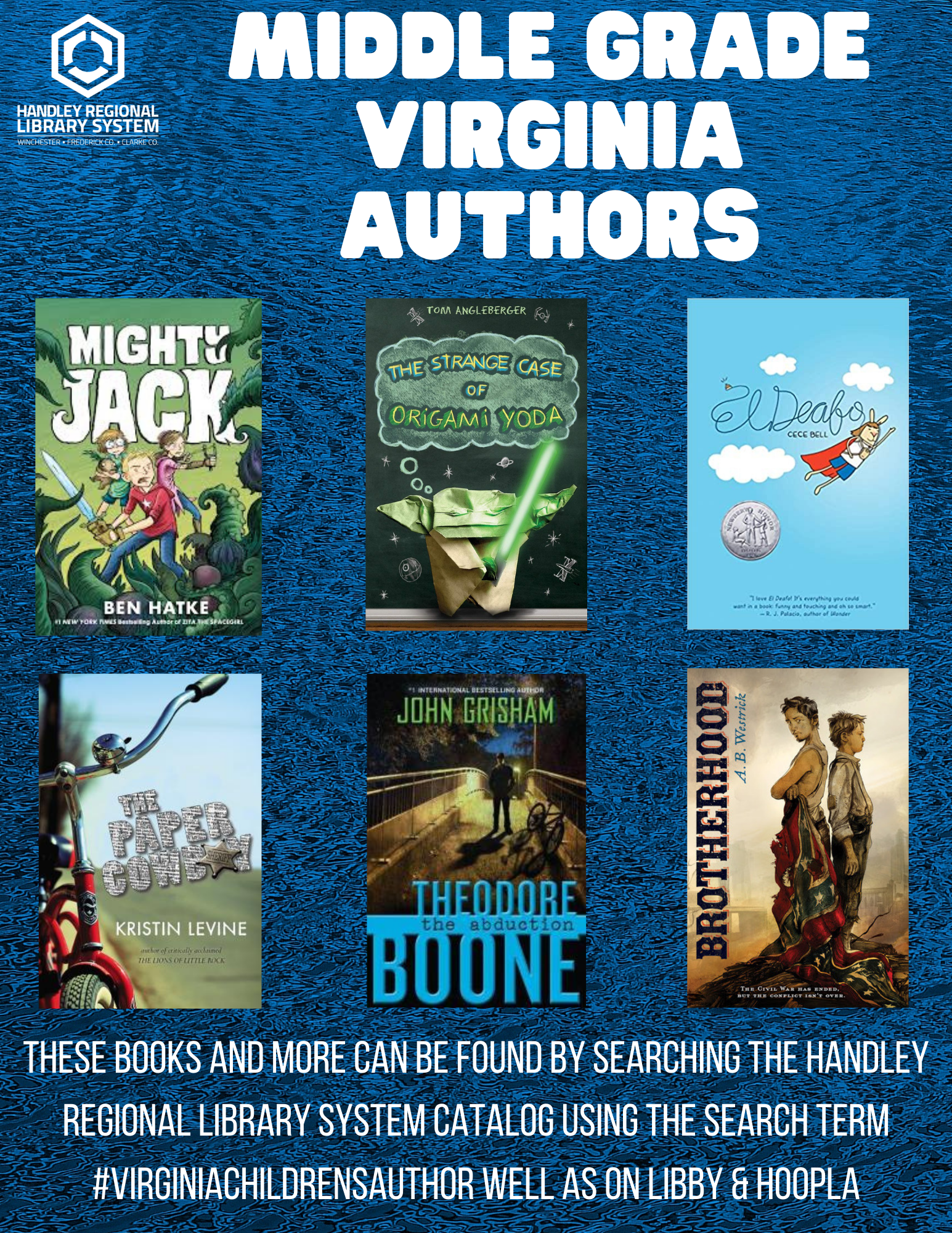 Middle Grade Virginia Authors Book Covers