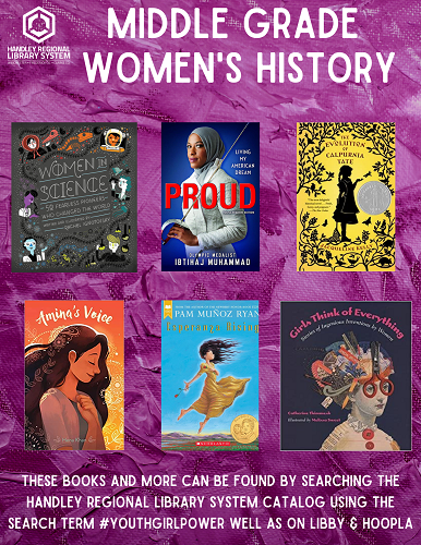 Middle Grade Women's History Month Book Covers
