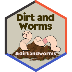 Dirt and Worms Badge