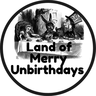 Land of unbirthday Black and White Pre-Reader