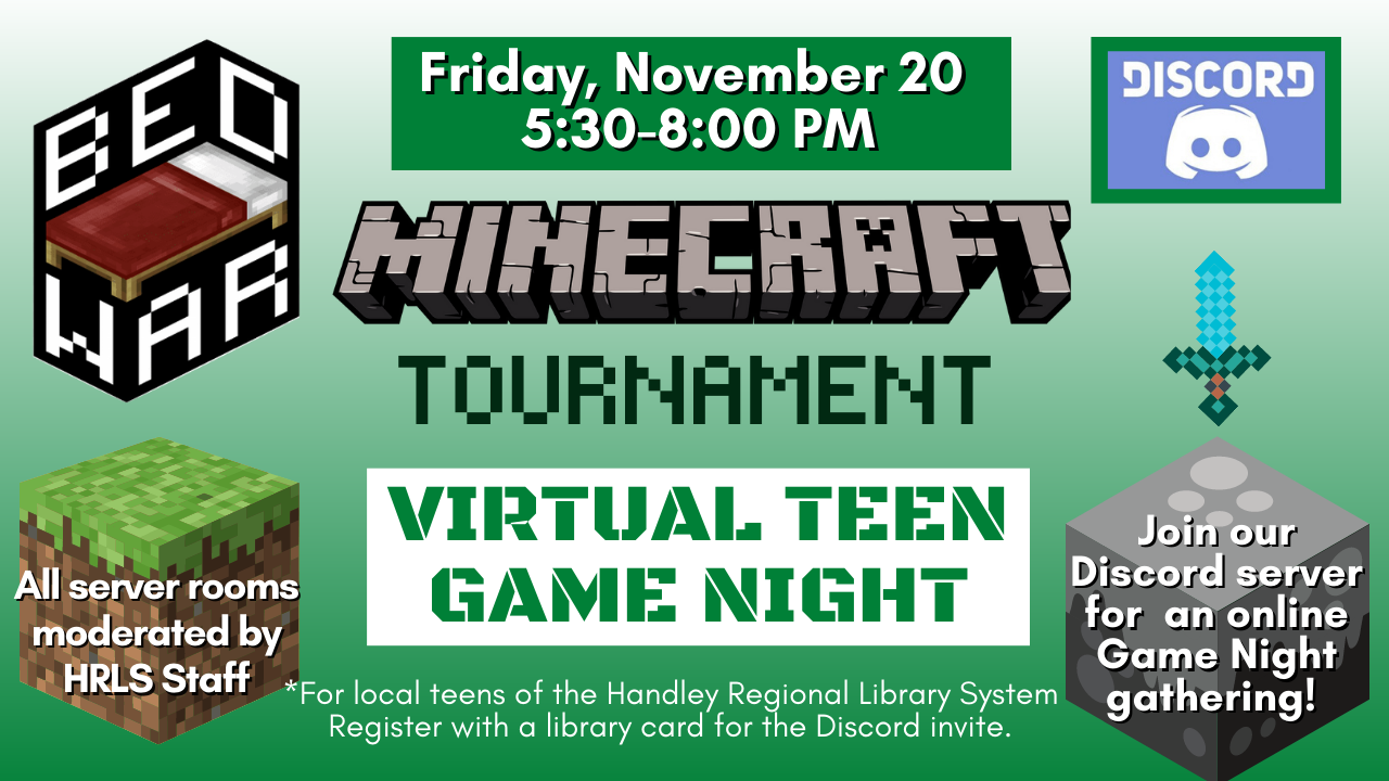 Teens: Minecraft Online  Kanawha County Public Library