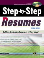resume book cover