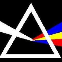 Triangle with prism, logo