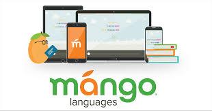 Mango Lanuages logo with devices