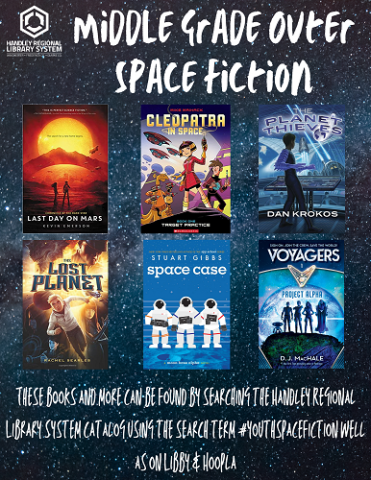 Middle Grade Outer Space Fiction Book Covers