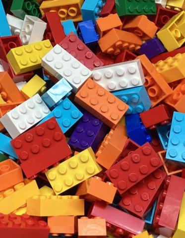 pile of lego blocks