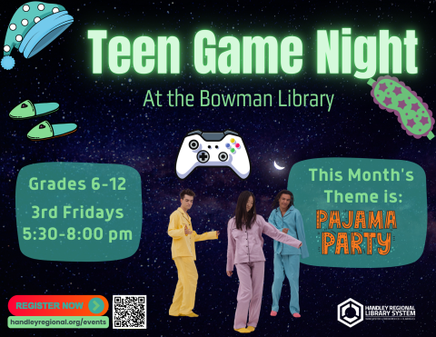 teen game night poster