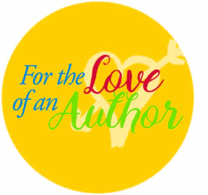for the love of an author logo with heart